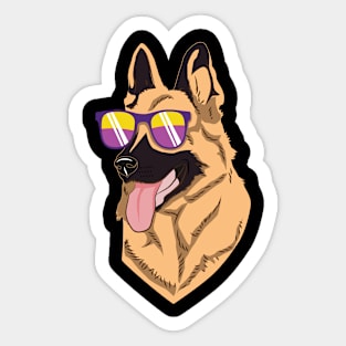 Cool German Shepherd Sticker